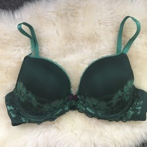 Adore Me Green push-up Bra